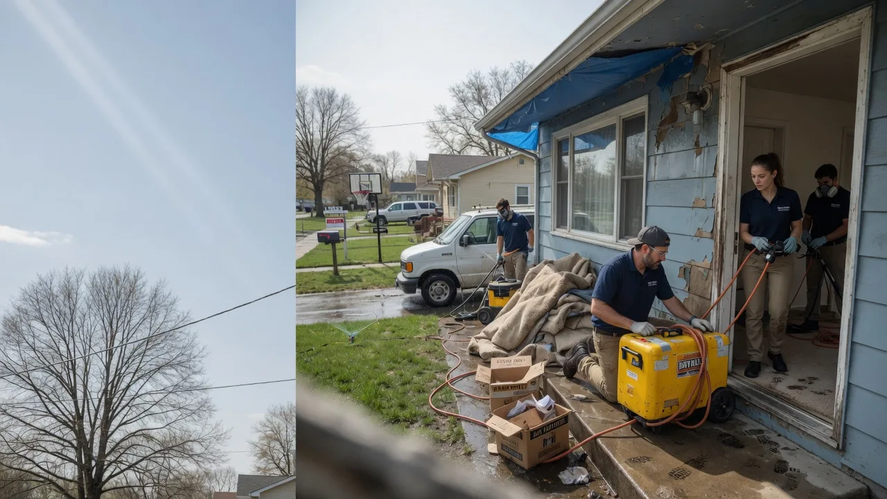 Basement Flood Cleanup in Media, IL near me